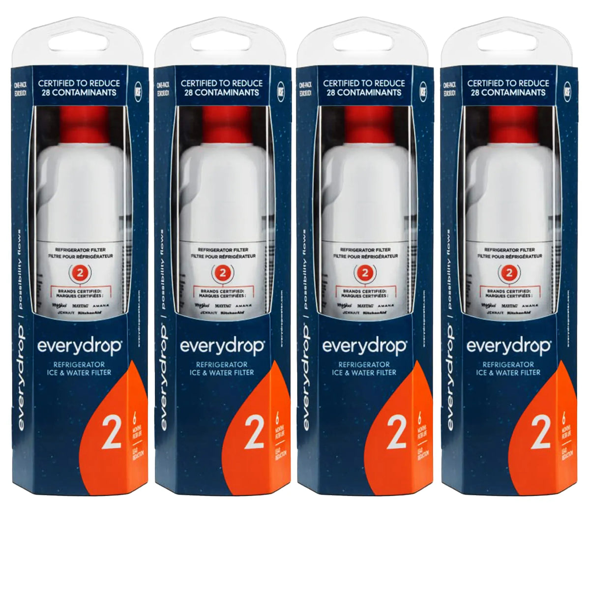EDR2RXD1 Water Filter 2, Refrigerator Filter, W10413645A